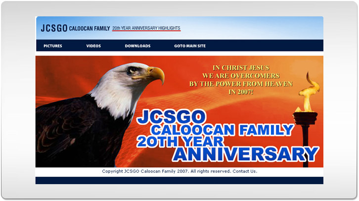 JCSGO Caloocan 20th Year Anniversary Site by Chris Ilagan