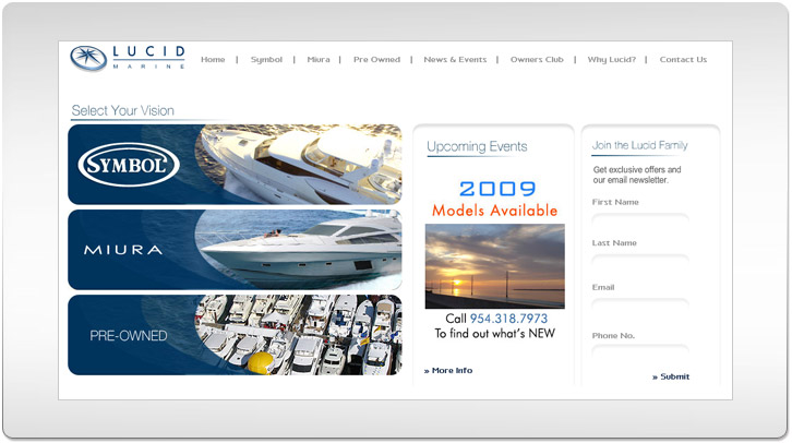 Lucid Marine Web Site by Chris Ilagan