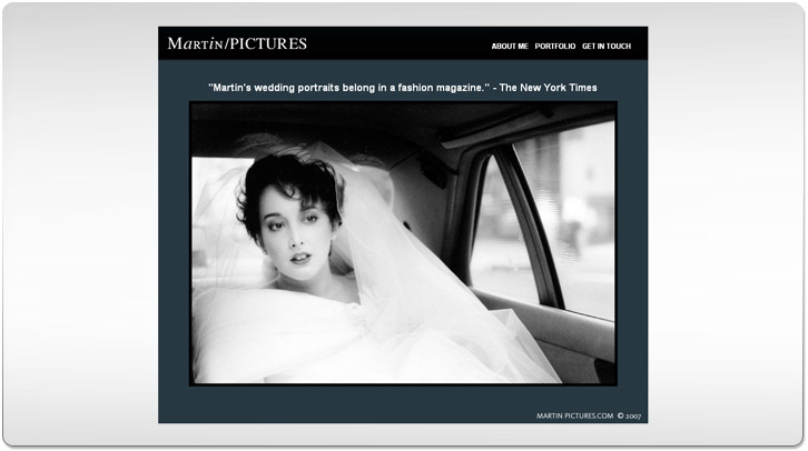 Martin Louis Photography Web Site by Chris Ilagan